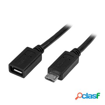 Prolunga micro usb m/f cavo di estensione micro-usb 50cm