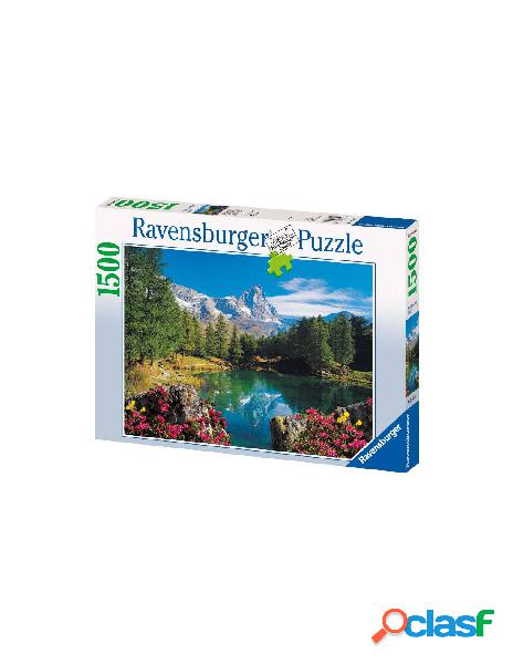 Puzzle 1500 pz lago alpino con cervino