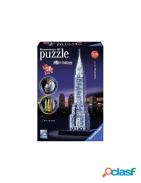 Puzzle 3d - chrysler building - night edition