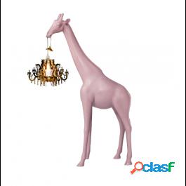 Qeeboo Milano Srl Giraffe In Love Xs 1 Metre Dusty Rose