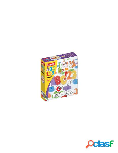 Quercetti - gioco educativo quercetti 5465 abc 123 magnetic