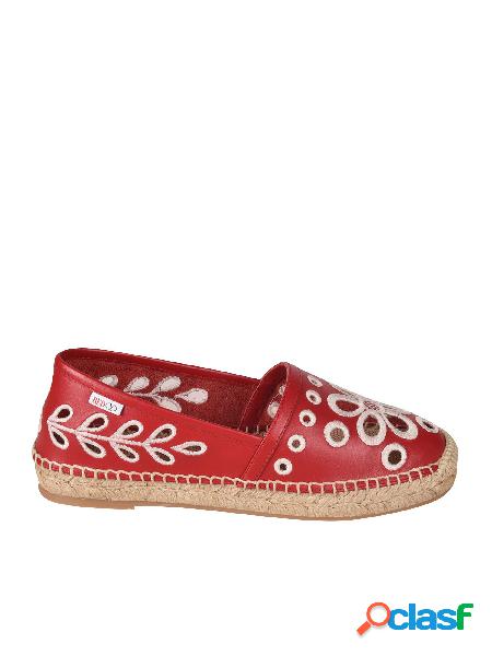 RED VALENTINO ESPADRILLES DONNA VQ0S0D91IYJC61 PELLE ROSSO