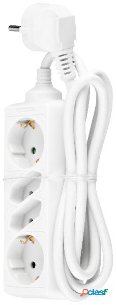 REV 00129001 Multipresa Bianco Schuko 1 pz.