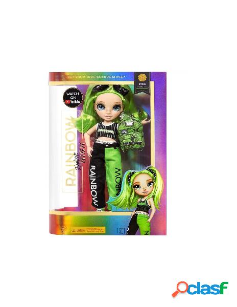 Rainbow high junior high fashion doll jade hunter (green)
