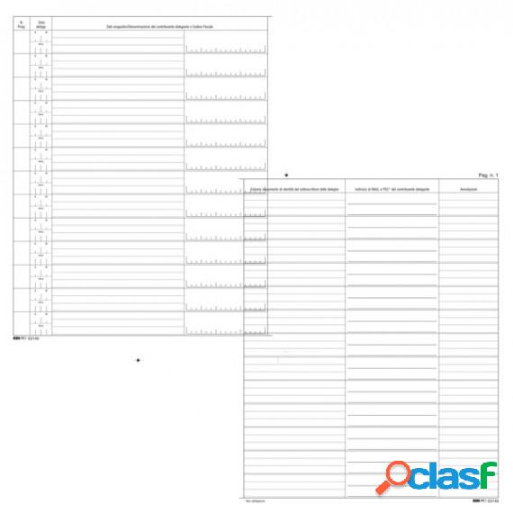 Registro cronologico - 31x24,5 - 14 pagine - Edipro