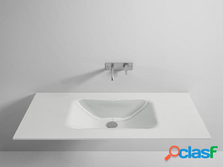 Rexa Design Morbido - Top con Lavabo in Vetro Integrato