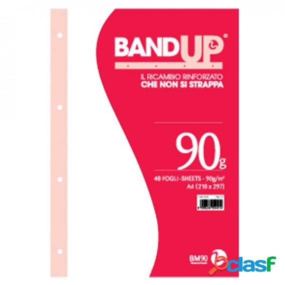 Ricambi BandUp forati rinforzati - A4 - bianchi - 40 fogli -