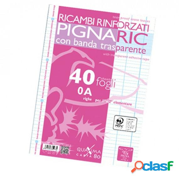Ricambi forati rinforzati Pignaric - A4 - rigo di 1a - 40