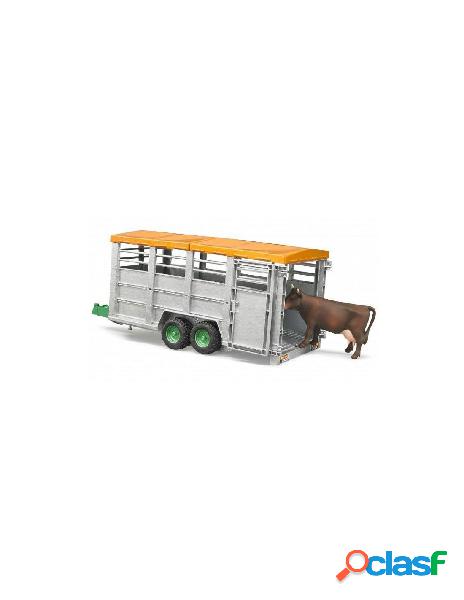 Rimorchio trasporto animali con 1 mucca