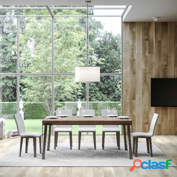 Rio - Tavolo design moderno allungabile struttura in metallo