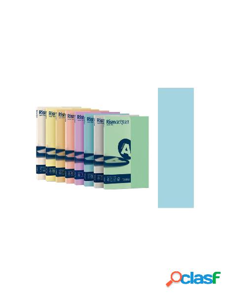 Risma acqua a4 200gr celeste 125fg