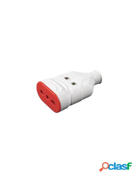 Rosi - presa mobile in gomma 10/16a 250v bianco