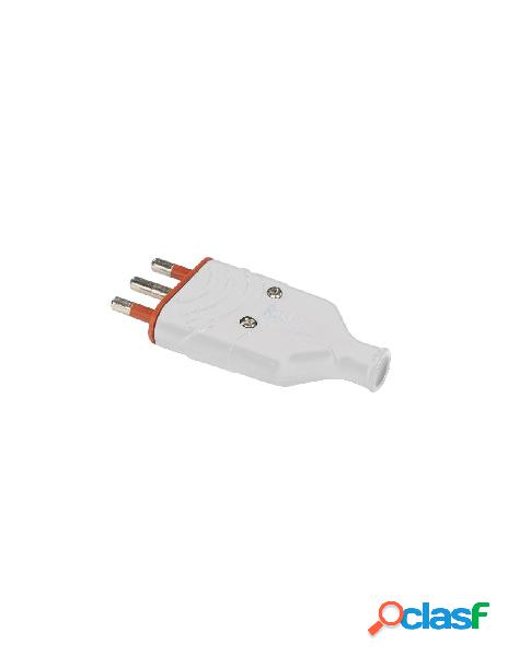 Rosi - spina mobile in gomma 16a 2p+t 250v bianco