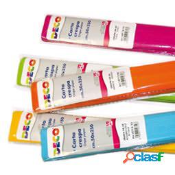 Rotoli carta crespa - 250 x 50 cm - 40 gr - colori caldi -