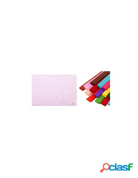 Rotolo di carta crespata 60gr colore rosa baby - confezione