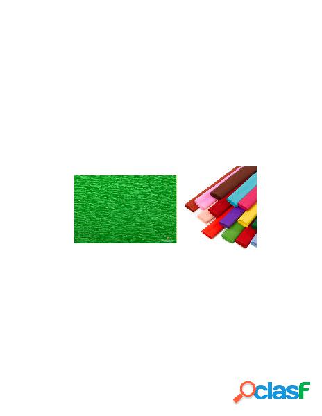 Rotolo di carta crespata 60gr colore verde basilico -