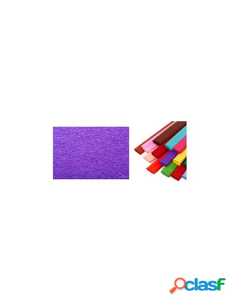 Rotolo di carta crespata 60gr colore viola - confezione da