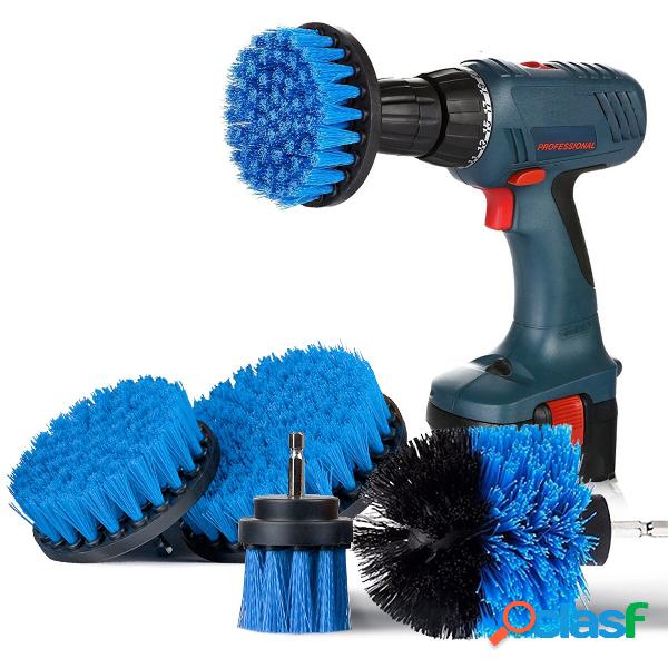 SAFETYON 4 Pieces Drill Brush Attachment Electric Drill