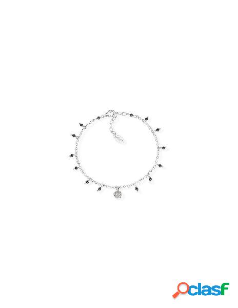 SALDI Bracciale AMEN Argento - BRCBNZ Cuore con Zirconi