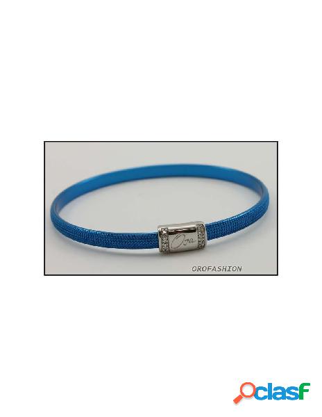 SALDI Bracciale BYBLOS acciaio colore blu 9809 - Diametro