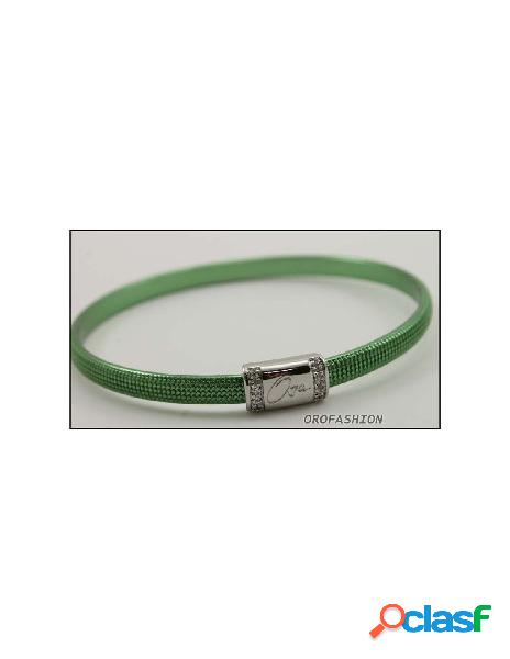 SALDI Bracciale BYBLOS acciaio colore verde 9809 - Diametro