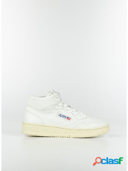 SCARPA MEDALIST MID IN PELLE BIANCO