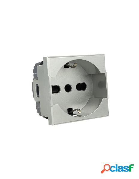 Sandasdon - sandasdon presa schuko 2p+t 16a silver