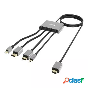 Sandberg All-In-1 Display Adapter Hub Adattatore video 2,3 m