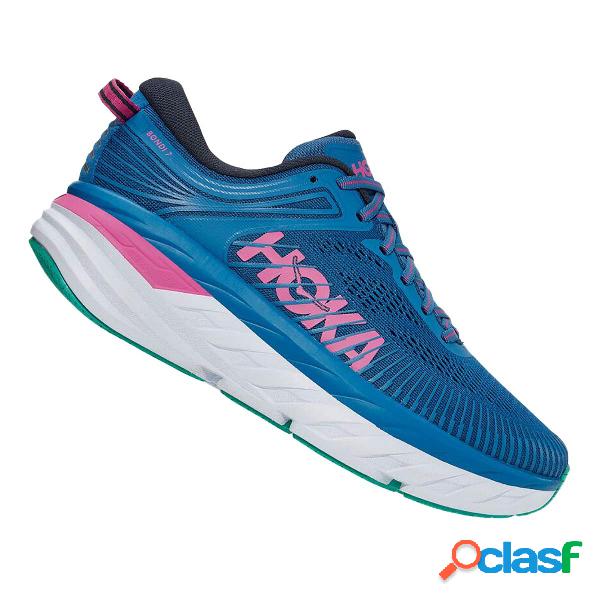 Scarpe Hoka One One Bondi 7 (Colore: vallarta blue-phlox