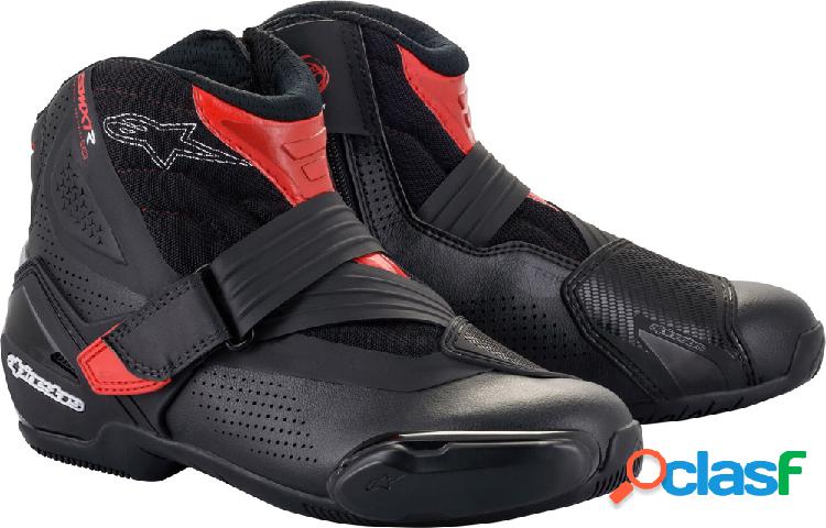 Scarpe moto estivi Alpinestars SMX-1 R V2 VENTED Nero Rosso