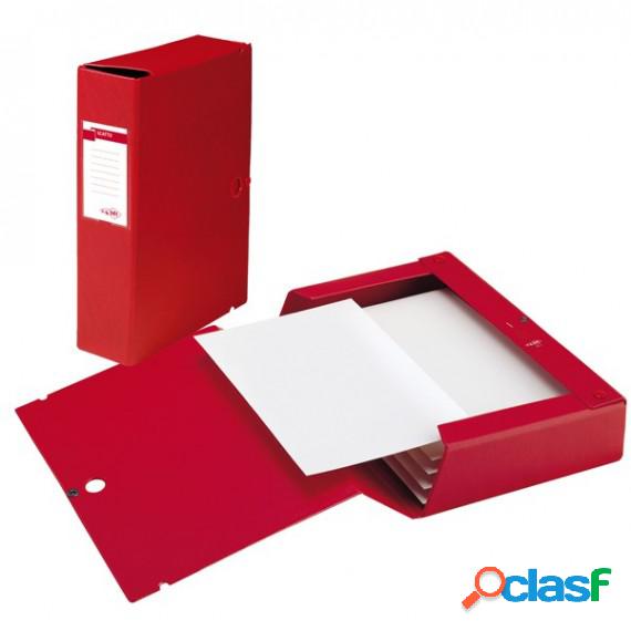 Scatola archivio Scatto - dorso 6 cm - 25 x 35 cm - rosso -