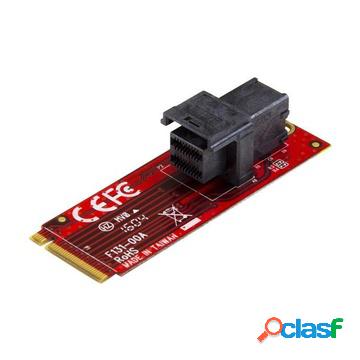 Scheda adattatore pci express 3.0 u.2 (sff-8643) a m.2 per
