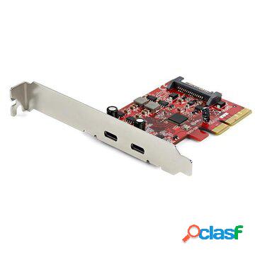 Scheda pcie a 2 porte usb 3.1 - 2x usb-c - usb 3.1 gen 2