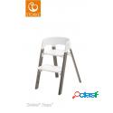 Sedia Stokke® Steps™ Bianco hazy grey