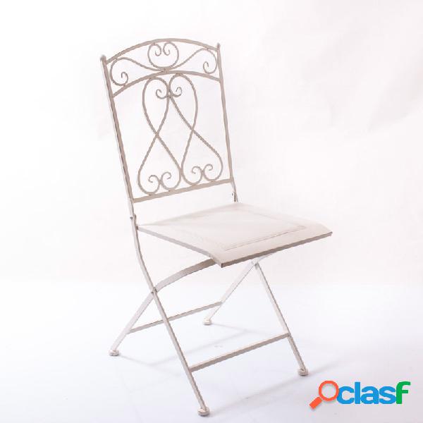 Sedia in ferro pieghevole per esterno cm 39x37x90h