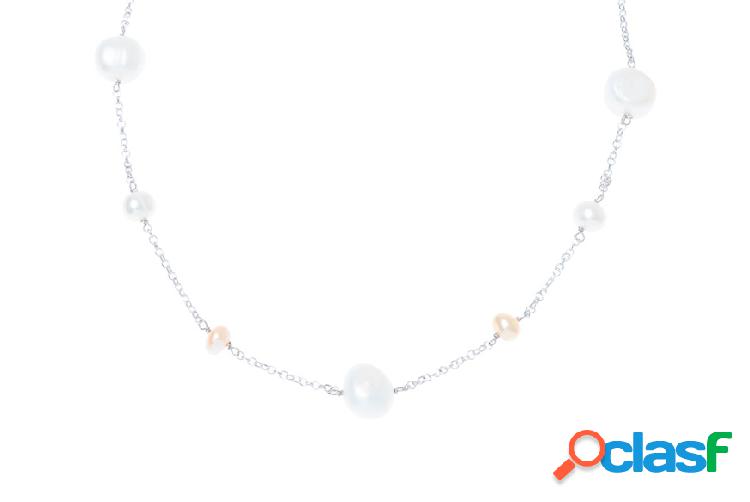 Selezione Zanolli Collana argento con perle di fiume bianche