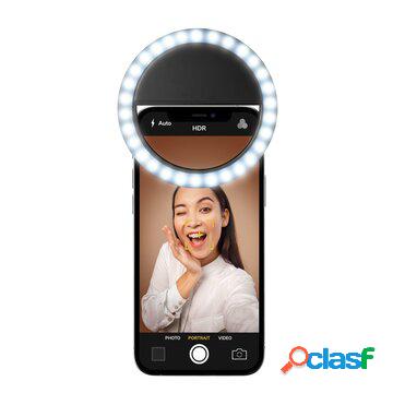 Selfie ring pocket - universale anello led a clip a