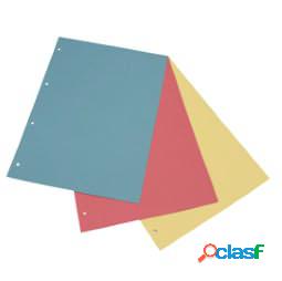 Separatori - cartoncino Manilla 200 gr - 22 x 30 cm - rosso