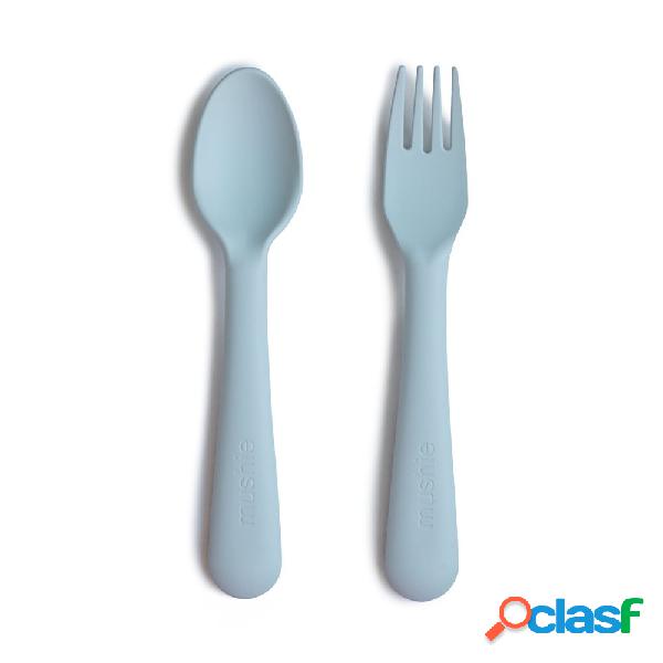 Set 2 Posate Mushie Powder Blue