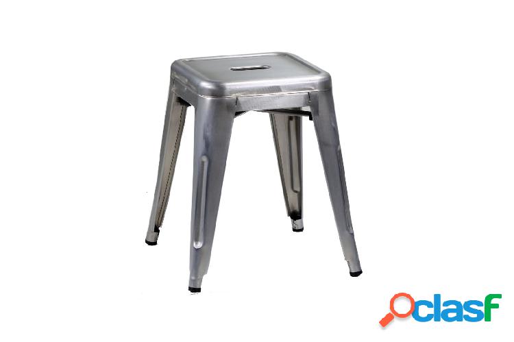 Set 4 Sgabello stile industrial da esterno in ferro