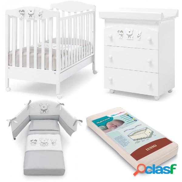 Set Erbesi Pongo Bianco Bianco