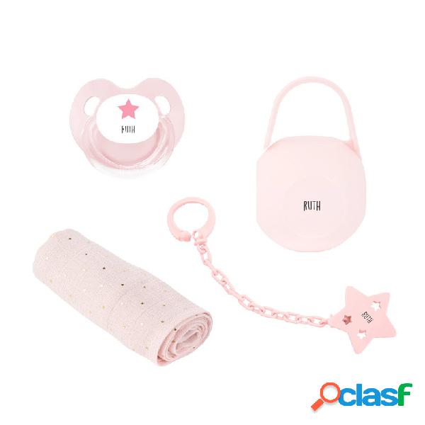 Set Pack Mussolina Personalizzabile Rosa