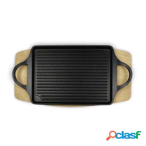 Set Piastra Servigrill con vassoio in legno, linea