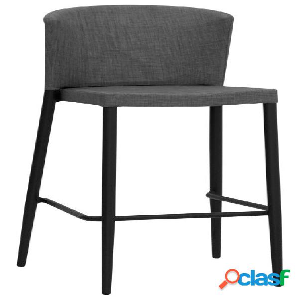 Set da 2 Sgabello moderno struttura in alluminio rivestito