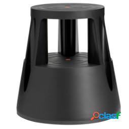 Sgabello Roll a step - nero - 24 x 45 x 45 cm - Caimi (unit