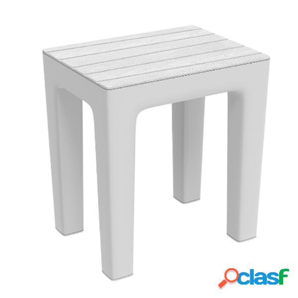 Sgabello Woody in pp colore bianco