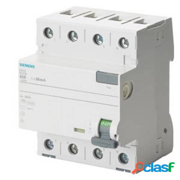 Siemens 5SV33463 5SV3346-3 Interruttore differenziale F 63 A