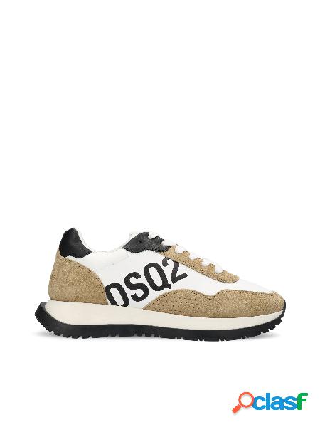 Sneaker Running In Pelle