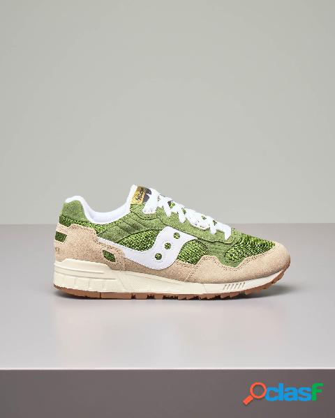 Sneakers Shadow 5000 Vintage beige e verde