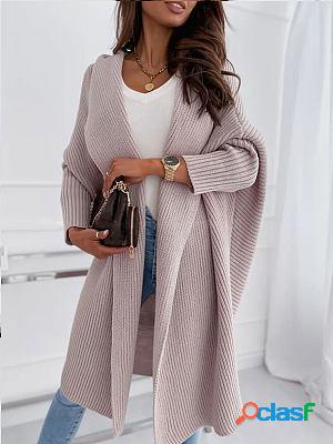 Solid Color Cardigan Long Loose Sweater Cardigans